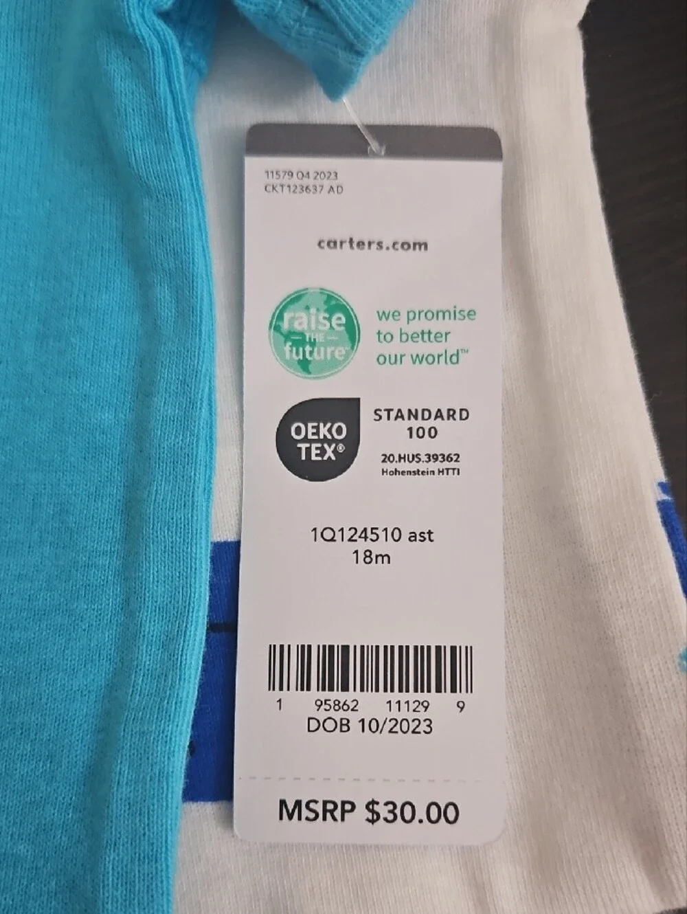 Carter's Blue, Gray & White Monster and Dog Short-Sleeve Bodysuits